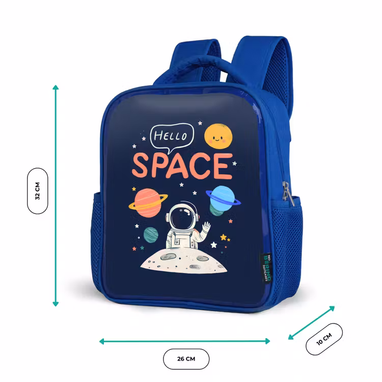 Kinderrugzak - Blauw - Astronaut - Ruimte - Planeten — 5