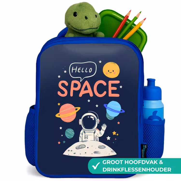 Kinderrugzak - Blauw - Astronaut - Ruimte - Planeten — 6