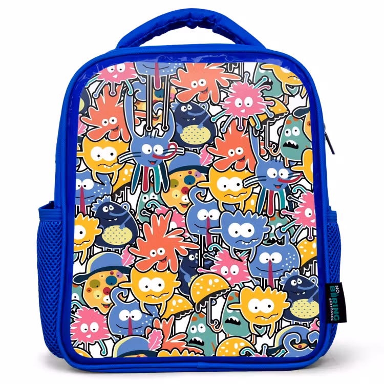 Kinderrugzak - Blauw - Beestjes met Grote Oogjes — 1