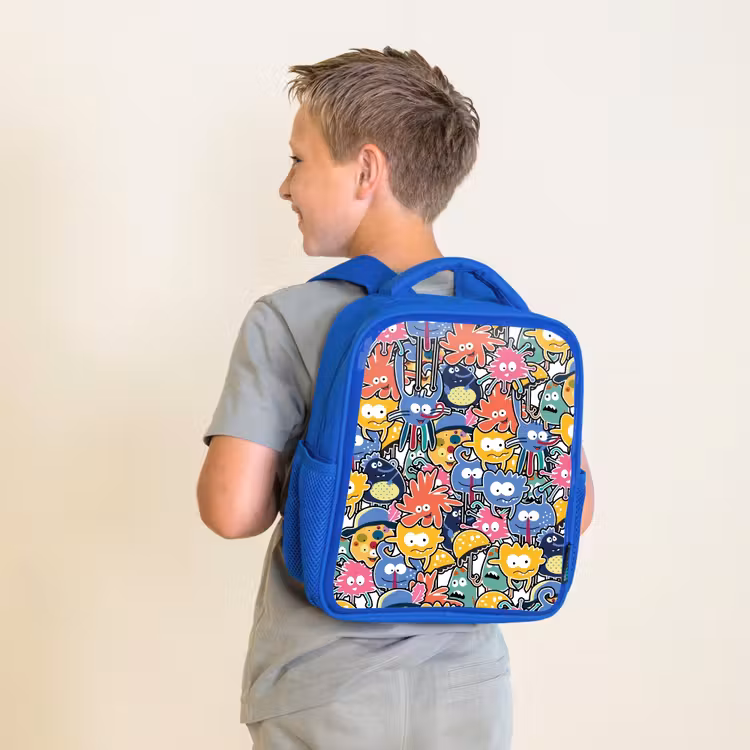 Kinderrugzak - Blauw - Beestjes met Grote Oogjes — 3