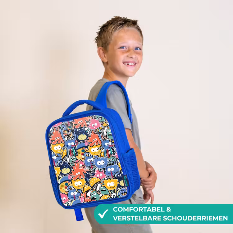 Kinderrugzak - Blauw - Beestjes met Grote Oogjes — 4