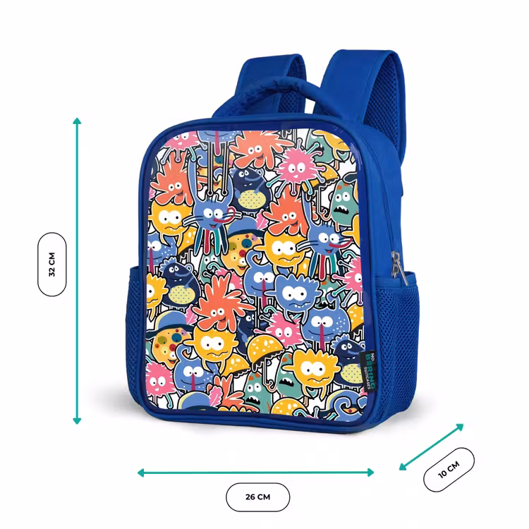 Kinderrugzak - Blauw - Beestjes met Grote Oogjes — 5