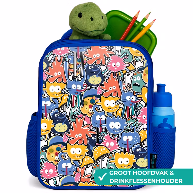 Kinderrugzak - Blauw - Beestjes met Grote Oogjes — 6