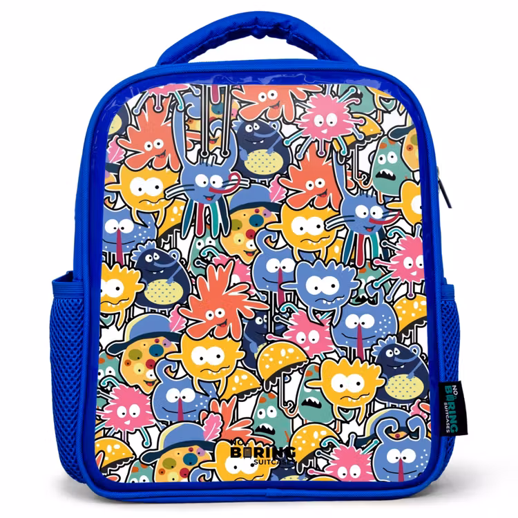 Kinderrugzak - Blauw - Beestjes met Grote Oogjes — 1