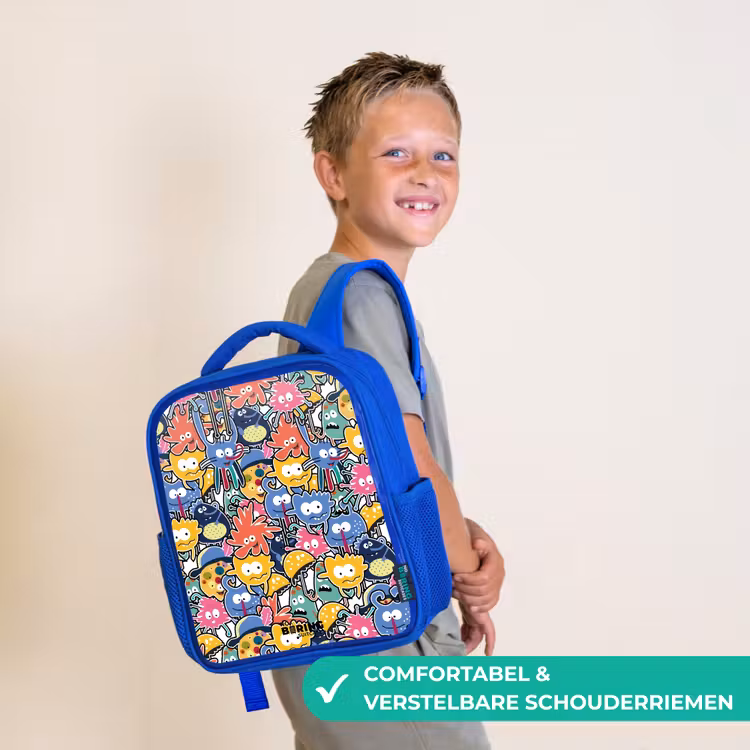 Kinderrugzak - Blauw - Beestjes met Grote Oogjes — 4