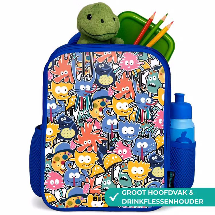 Kinderrugzak - Blauw - Beestjes met Grote Oogjes — 6