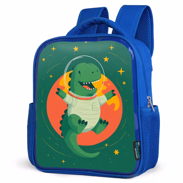 Kinderrugzak - Blauw - Dino - Groen - Planeet — 7