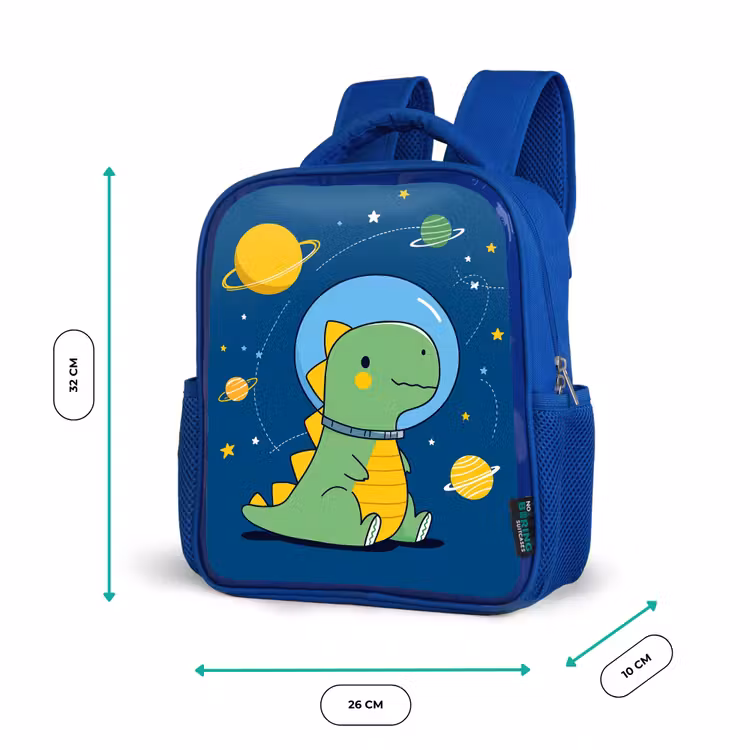Kinderrugzak - Blauw - Dino - Ruimte - Planeten — 5