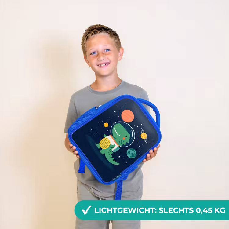Kinderrugzak - Blauw - Dino - Ruimtepak - Planeten — 2