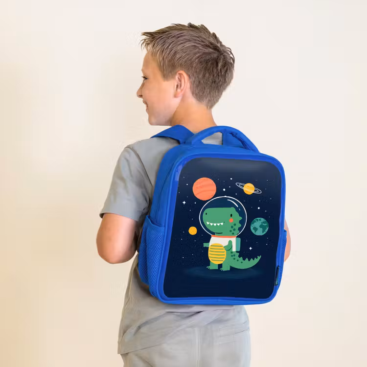 Kinderrugzak - Blauw - Dino - Ruimtepak - Planeten — 3