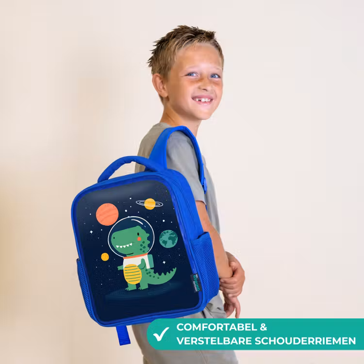 Kinderrugzak - Blauw - Dino - Ruimtepak - Planeten — 4