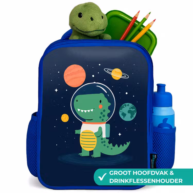 Kinderrugzak - Blauw - Dino - Ruimtepak - Planeten — 6