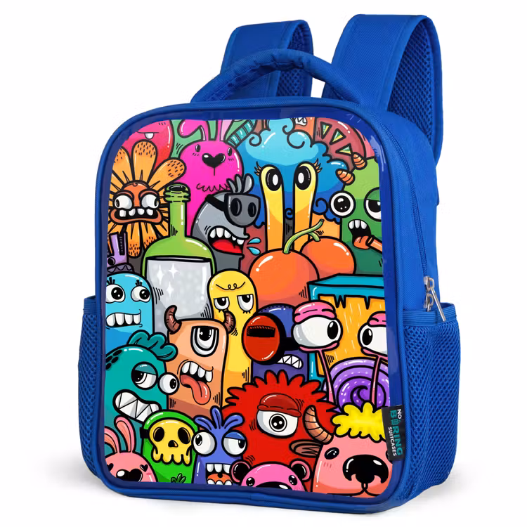 Kinderrugzak - Blauw - Monster met 1 Oog — 7
