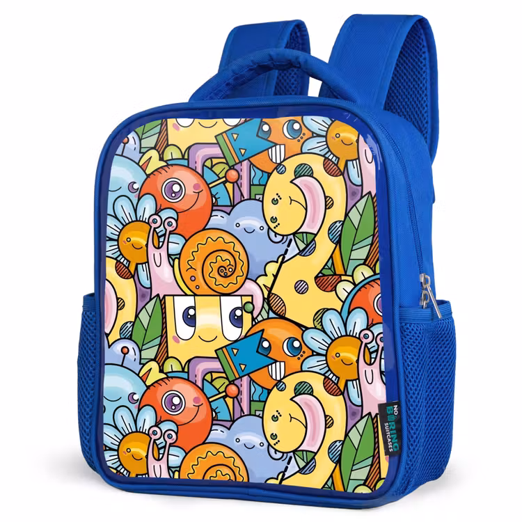 Kinderrugzak - Blauw - Monster met Stippen — 7