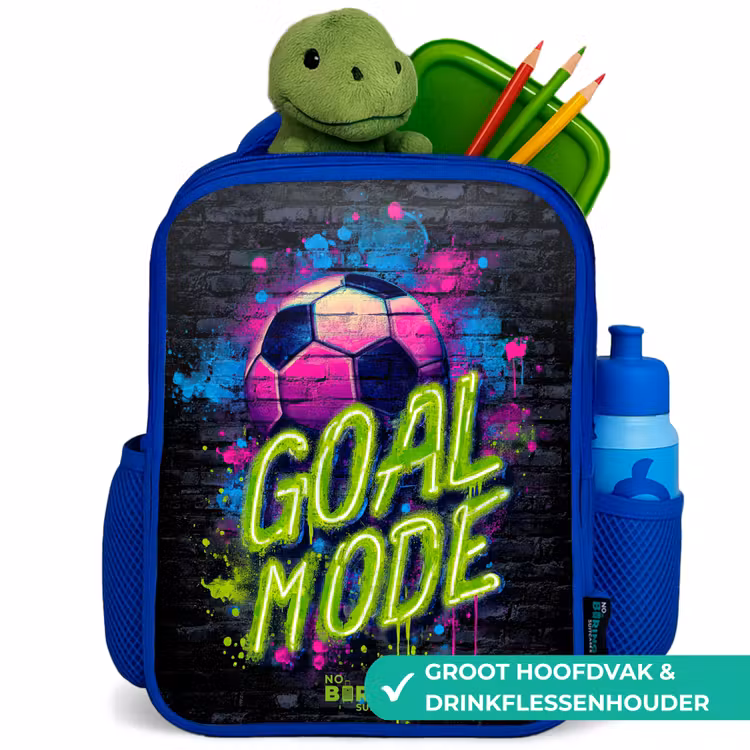 Kinderrugzak - Blauw - Neon - Graffiti - Voetbal - Kleurrijk — 6