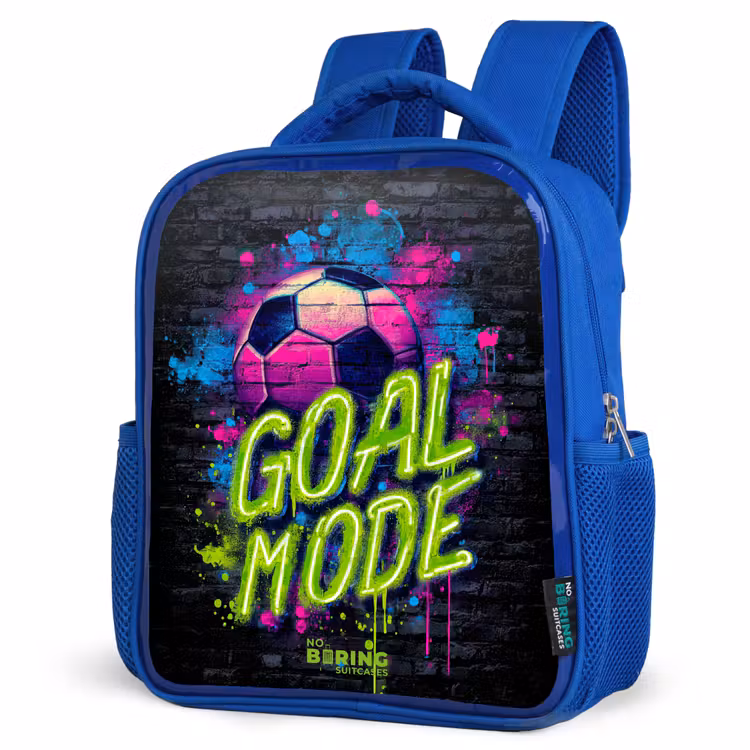 Kinderrugzak - Blauw - Neon - Graffiti - Voetbal - Kleurrijk — 7