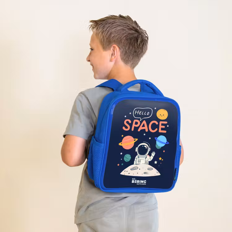 Kinderrugzak - Blauw - Astronaut - Quote - Planeten - Sterren — 3