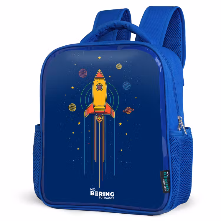 Kinderrugzak - Blauw - Raket - Planeten - Sterren — 7