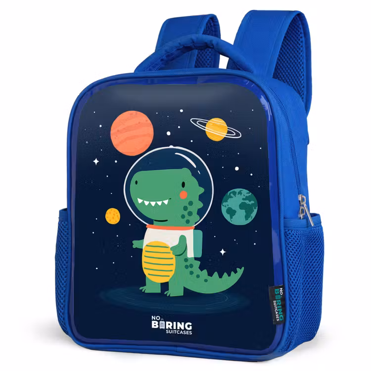 Kinderrugzak - Blauw - Ruimte - Dino - Planeten - Sterren — 7