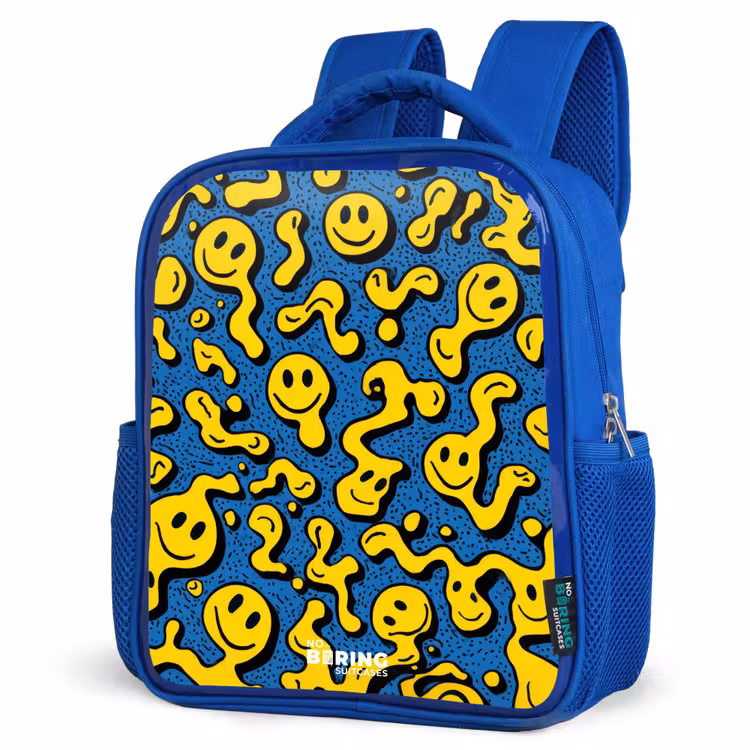 Kinderrugzak - Blauw - Smiley - Blauw - Geel — 7