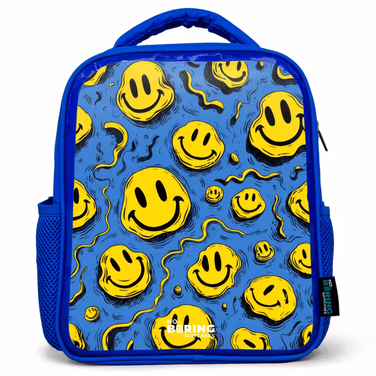 Kinderrugzak - Blauw - Smiley - Geel - Blauw — 1