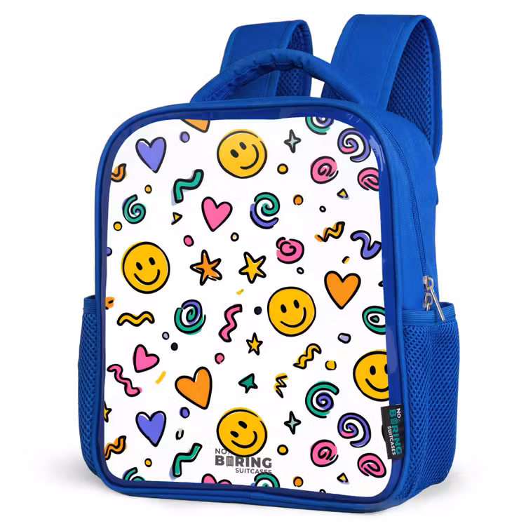 Kinderrugzak - Blauw - Smiley - Hartje - Ster — 7