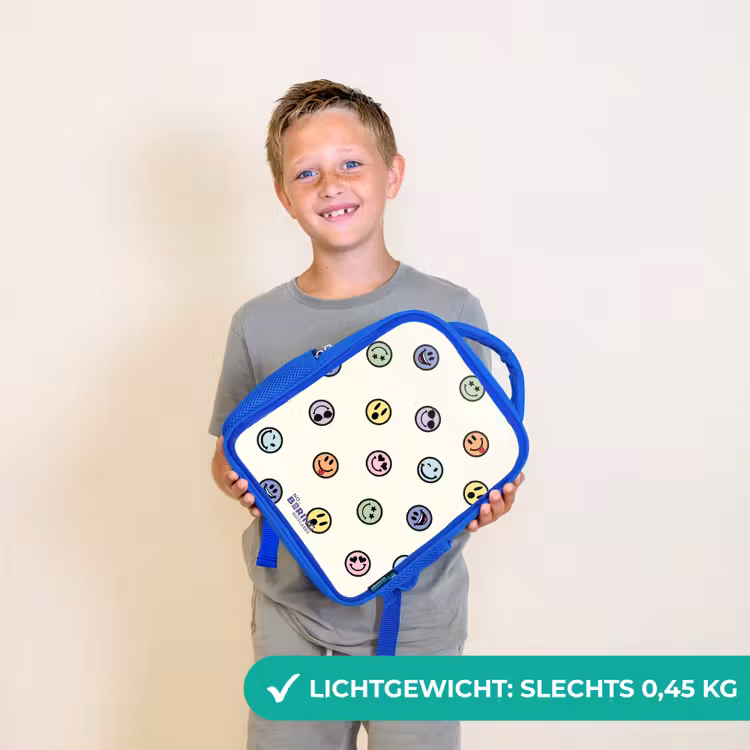 Kinderrugzak - Blauw - Speelse smiley-mix — 2