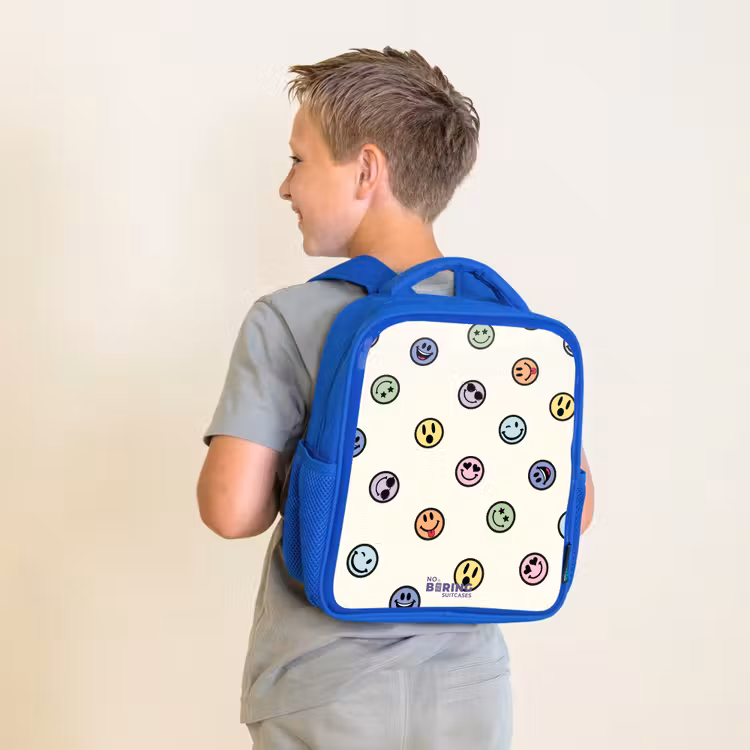 Kinderrugzak - Blauw - Speelse smiley-mix — 3