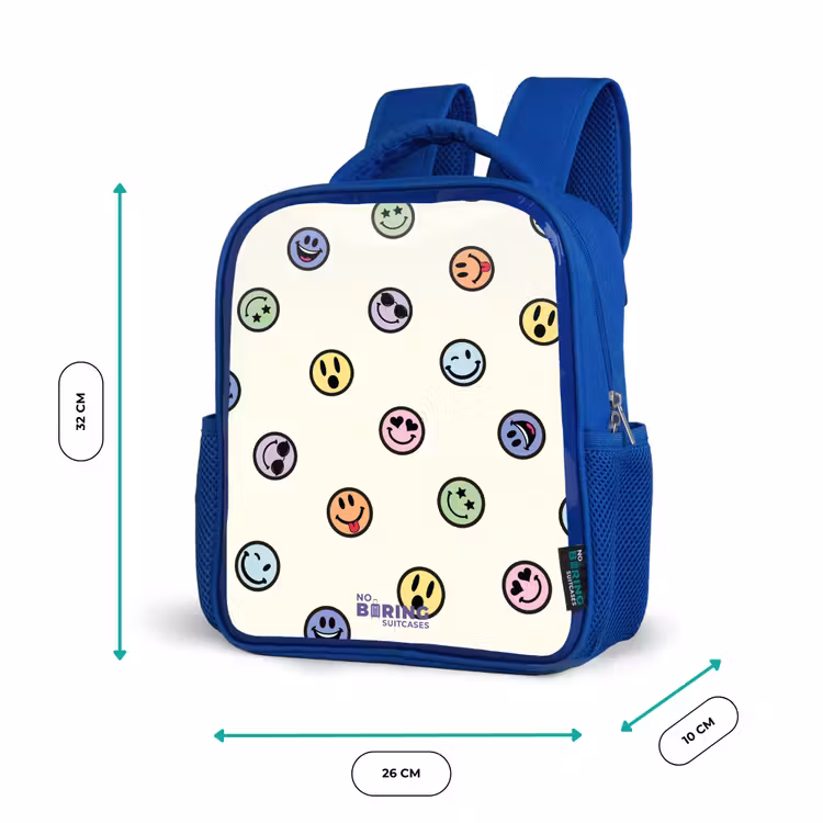 Kinderrugzak - Blauw - Speelse smiley-mix — 5