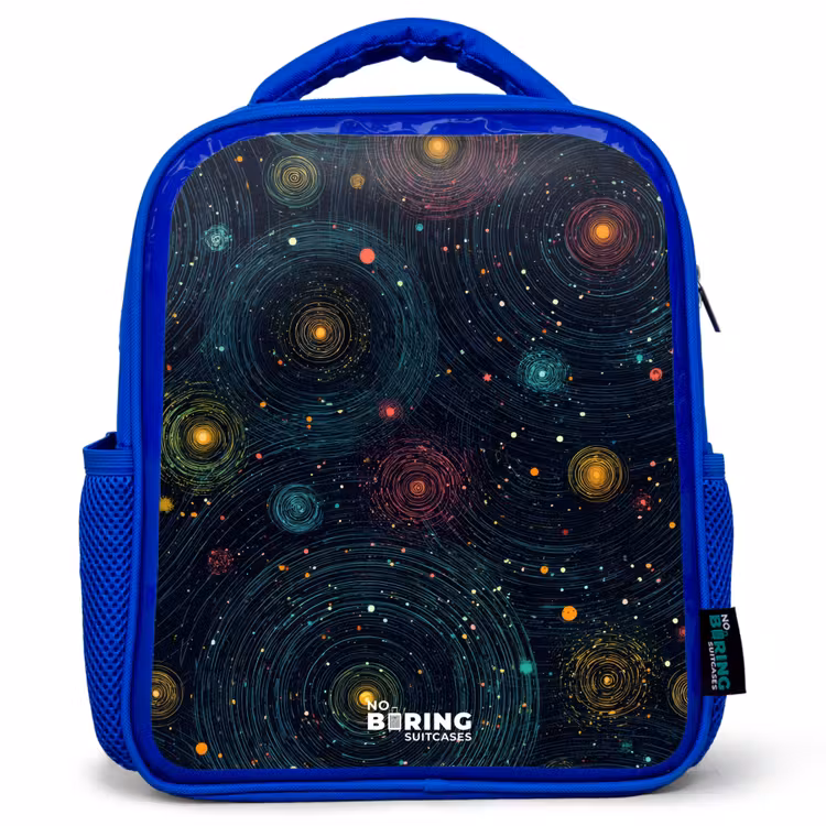 Kinderrugzak - Blauw - Sterren - Planeten - Kleurrijk — 1