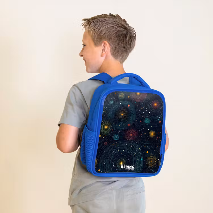 Kinderrugzak - Blauw - Sterren - Planeten - Kleurrijk — 3