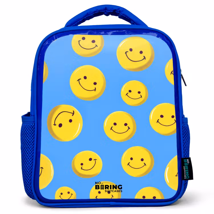 Kinderrugzak - Blauw - Vrolijke smileyregen — 1