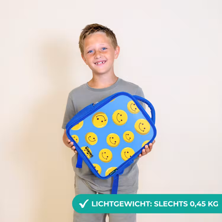Kinderrugzak - Blauw - Vrolijke smileyregen — 2