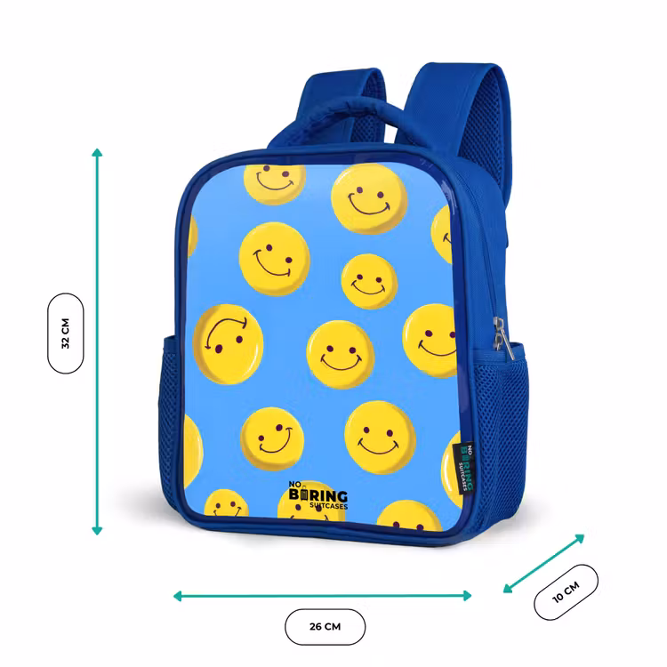 Kinderrugzak - Blauw - Vrolijke smileyregen — 5