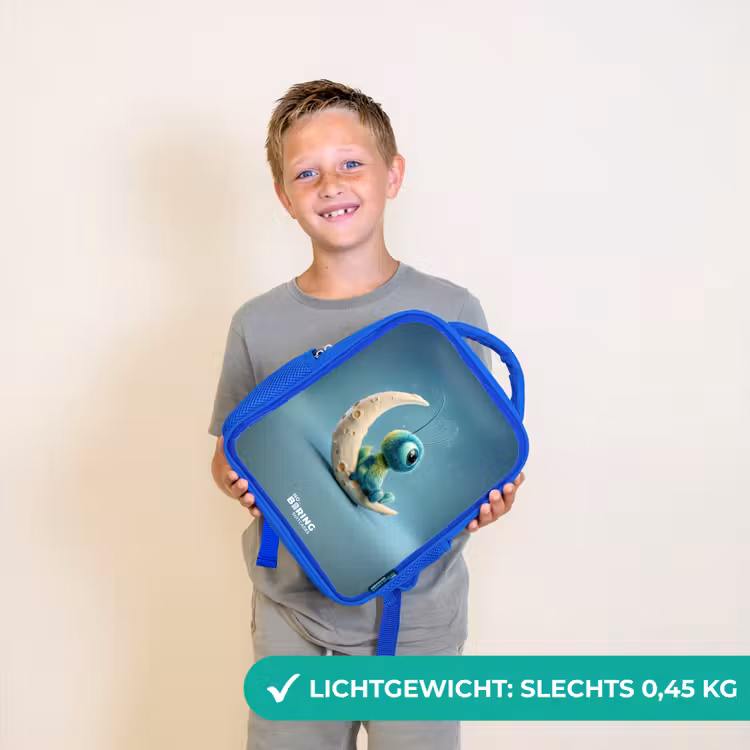 Kinderrugzak - Blauw - Dromerig Wezentje op de Maan — 2