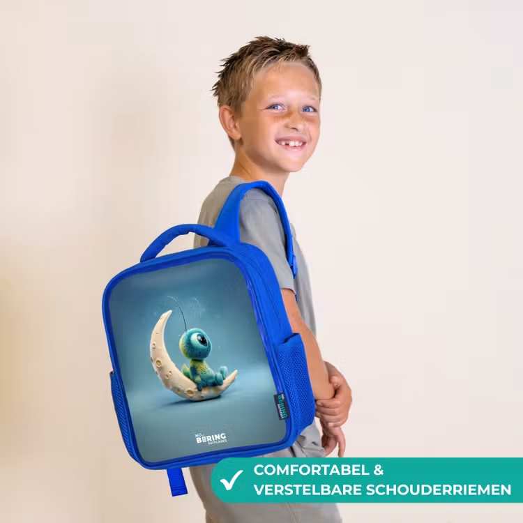 Kinderrugzak - Blauw - Dromerig Wezentje op de Maan — 4
