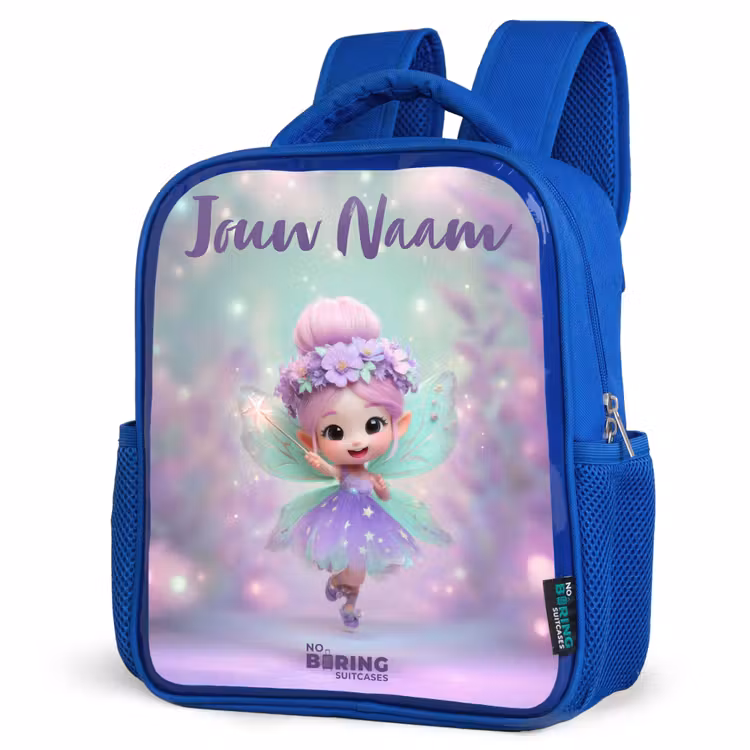 Kinderrugzak met naam - Blauw - Elf - Tover - Magisch — 7