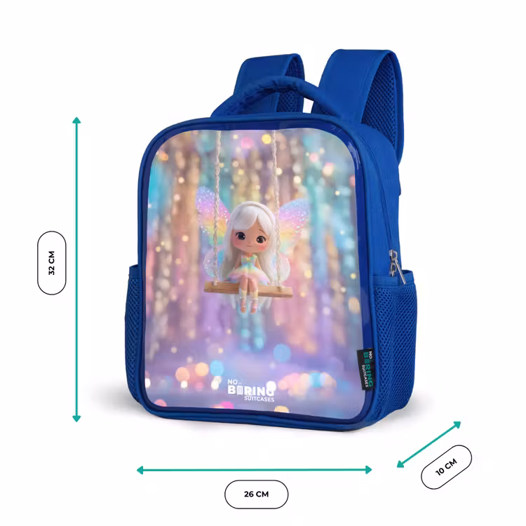 Kinderrugzak - Blauw - Fee - Elf - Regenboog — 5