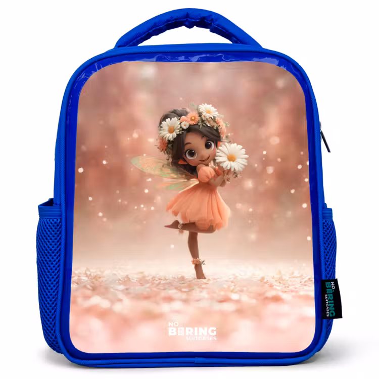 Kinderrugzak - Blauw - Fee met madeliefjes — 1
