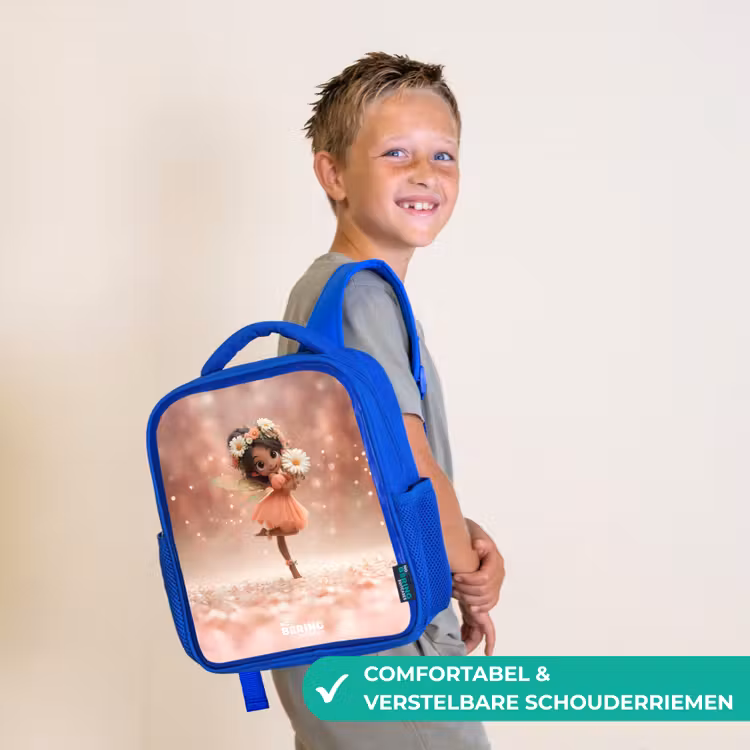 Kinderrugzak - Blauw - Fee met madeliefjes — 4