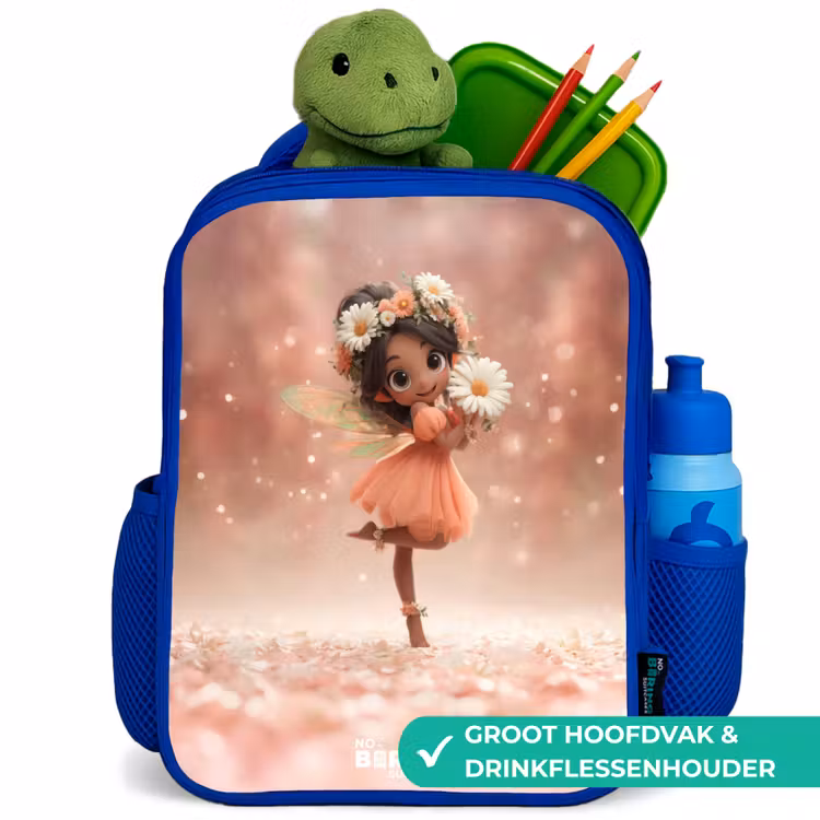 Kinderrugzak - Blauw - Fee met madeliefjes — 6