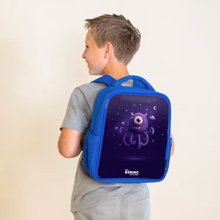 Kinderrugzak - Blauw - Kosmisch tentakelmonster — 3