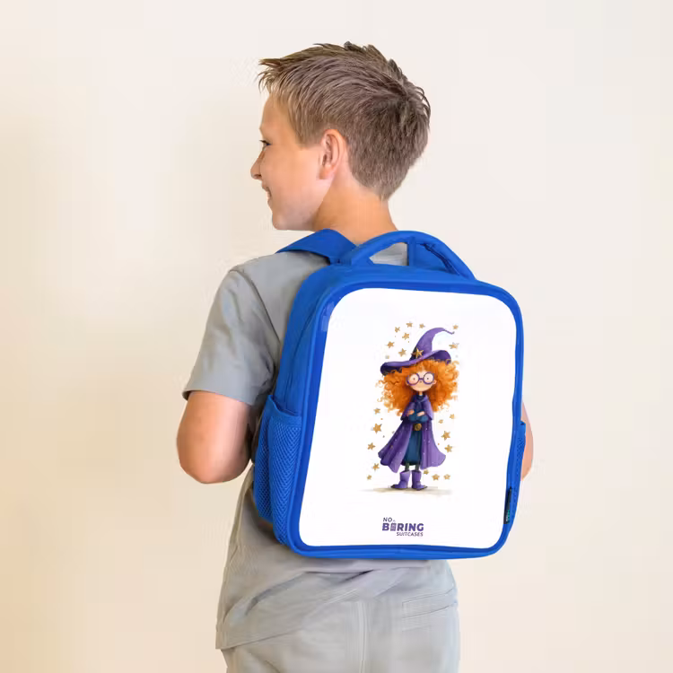 Kinderrugzak - Blauw - Sterrenmagie met krullen — 3