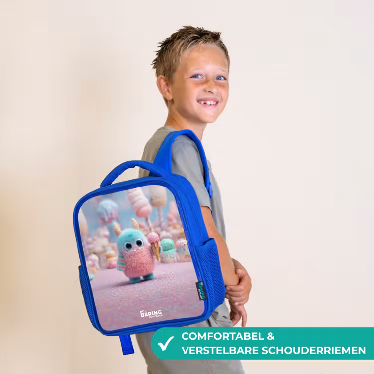 Kinderrugzak - Blauw - Zoet Monstersnoep Avontuur — 4