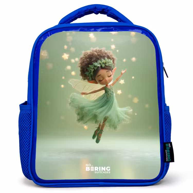 Kinderrugzak - Blauw - Dansende fee in groen licht — 1