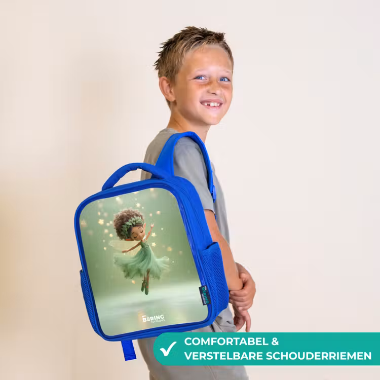 Kinderrugzak - Blauw - Dansende fee in groen licht — 4