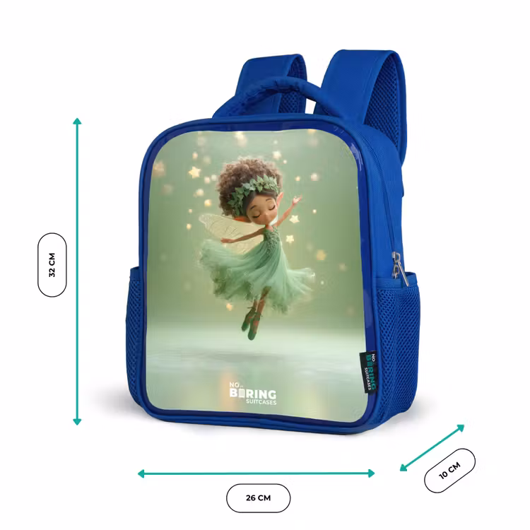Kinderrugzak - Blauw - Dansende fee in groen licht — 5