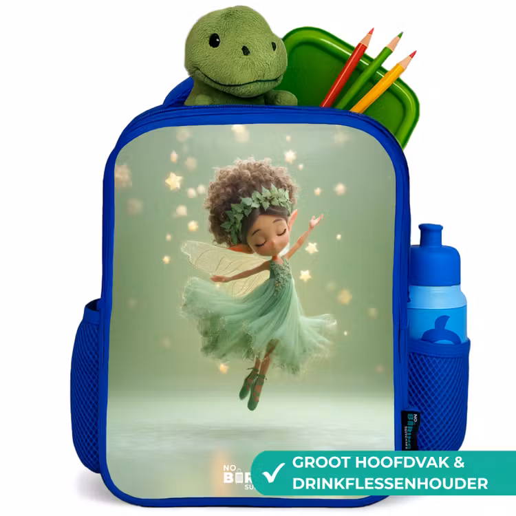 Kinderrugzak - Blauw - Dansende fee in groen licht — 6