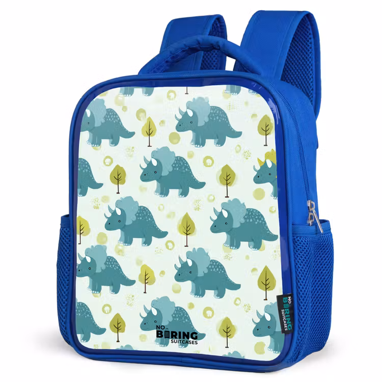 Kinderrugzak - Blauw - Dinos - Patroon - Natuur — 7