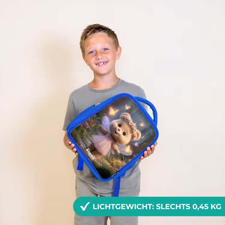 Kinderrugzak - Blauw - Beer - Vlinders - Bos - Fairy — 2